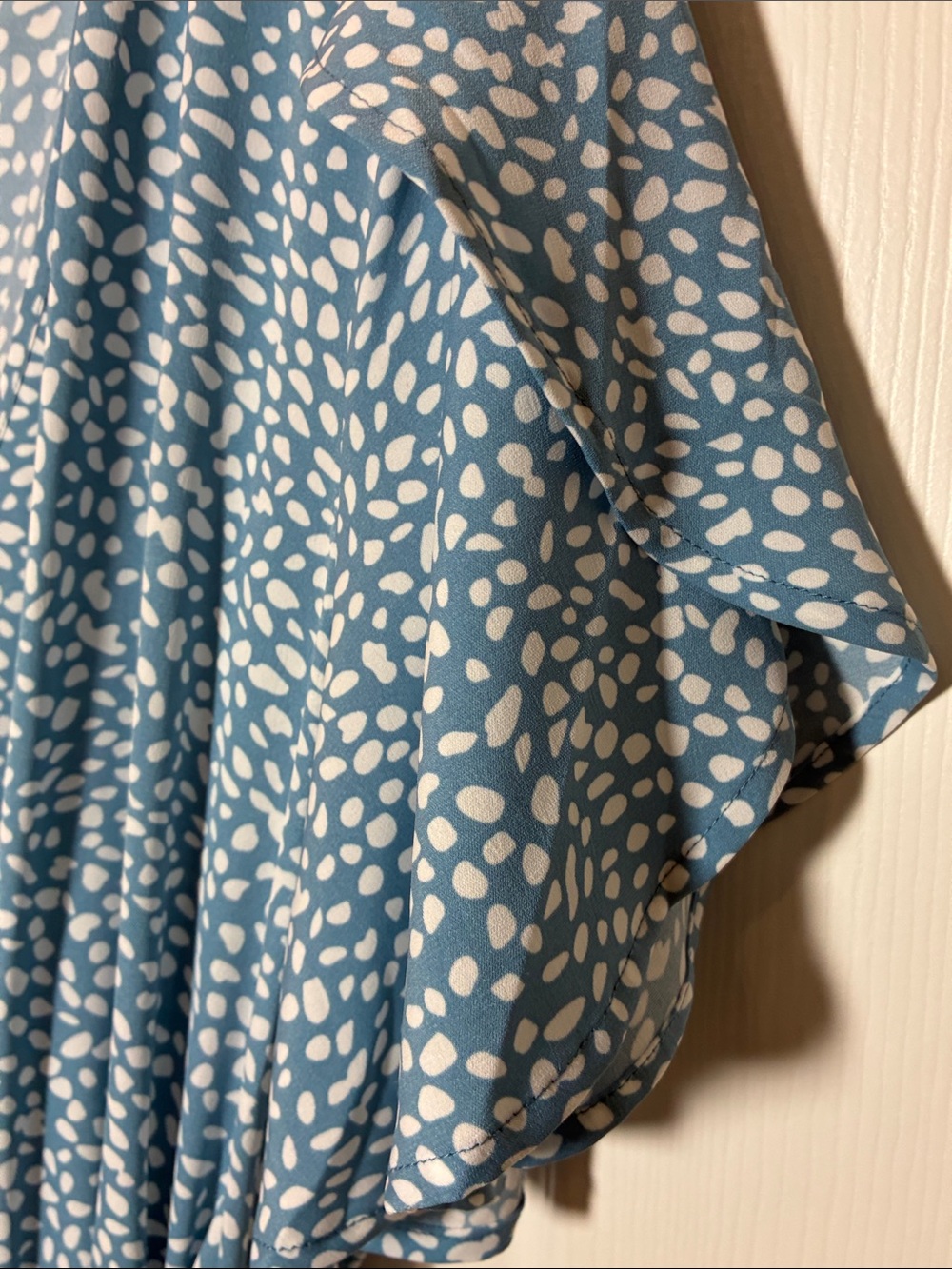 BloomChic Sky Blue & White Dot Midi Dress - Picture 8 of 9